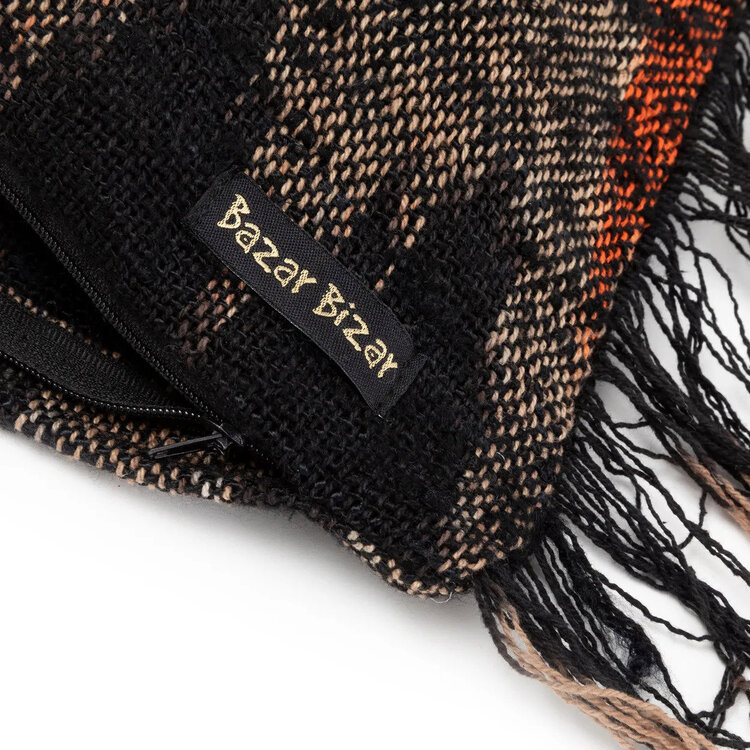 Bazar Bizar La Funda De Cojín Oh My Gee - Negro Naranja - 60x60