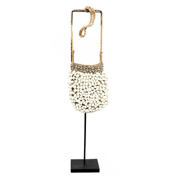 Bazar Bizar Shell Purse En Soporte - Blanco