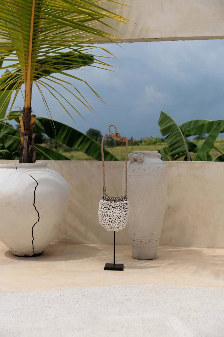 Bazar Bizar Shell Purse Sur Pied - Blanc