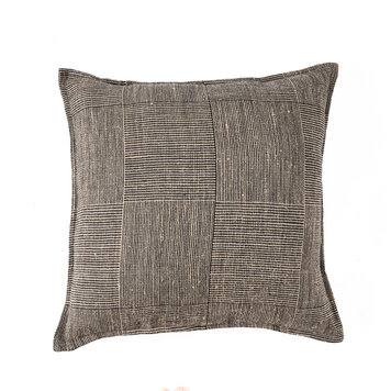 Bazar Bizar La Housse de Coussin Bloc Party - Noir Naturel - 50x50