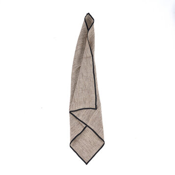 Bazar Bizar La Servilleta Code Lino - Natural Black - 45x45