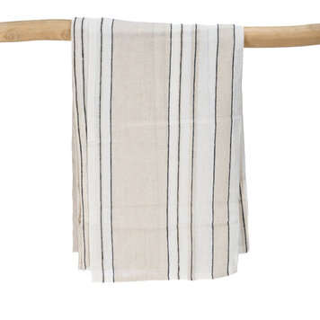 Bazar Bizar La Nappe Provence - Natural Black White - 150x250