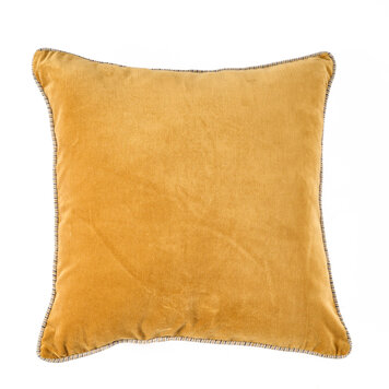 Bazar Bizar La Housse de Coussin Velvet Crush - Mustard - 50x50