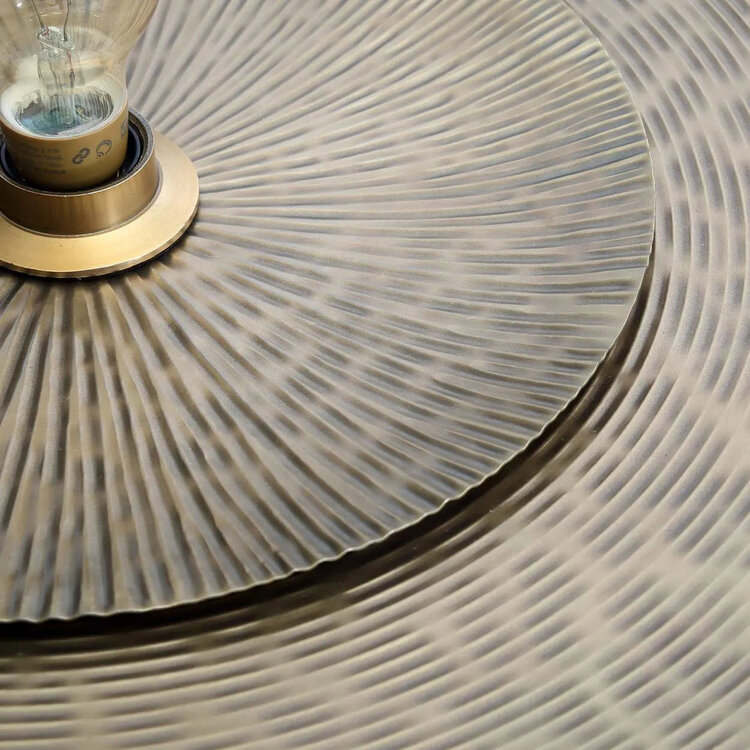 Bazar Bizar La Double Full Moon Lampada da Parete - Ottone - M