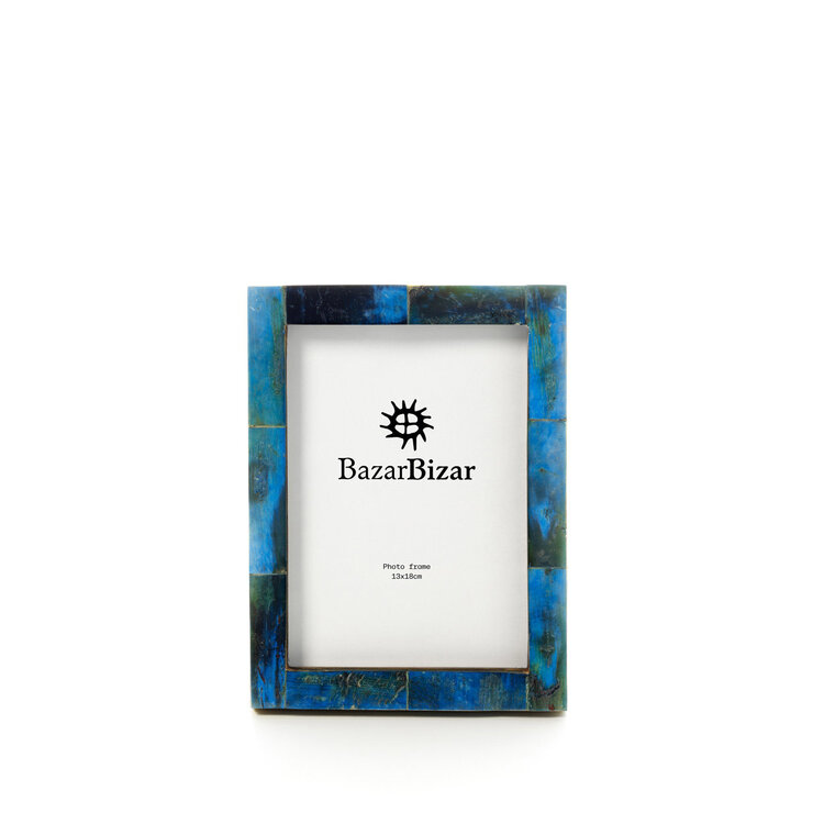 Bazar Bizar The Azure Patchwork Frame - Turquoise - 13x18