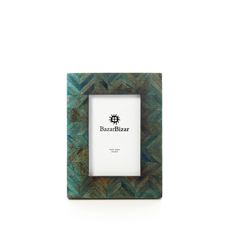 Bazar Bizar Le Drift Bleu Mosaic Frame - 10x15