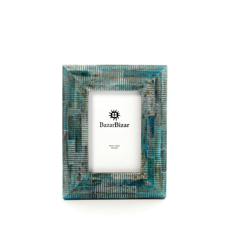Bazar Bizar Le Ocean Ripple Frame - Turquoise - 10x15