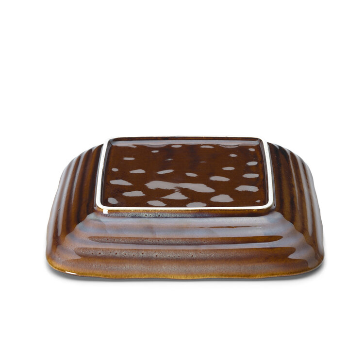 Bazar Bizar Het Smoked Horizon Vierkant Bord - Bruin Grijs - M