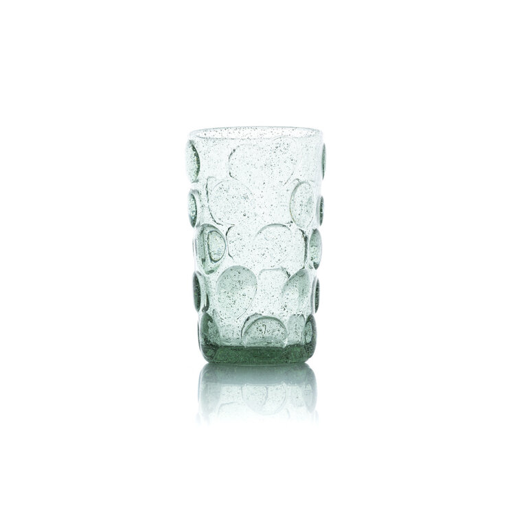 Bazar Bizar El Vaso Highball Frosted Dot - Aqua