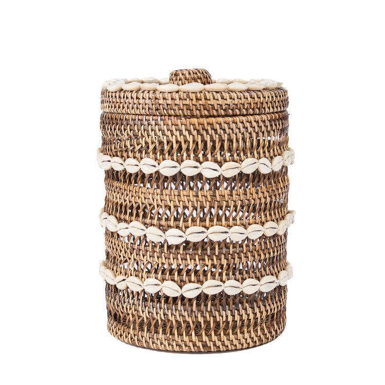 Bazar Bizar Le Panier de Rangement Shell - Brun Naturel