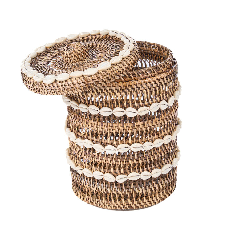 Bazar Bizar Le Panier de Rangement Shell - Brun Naturel