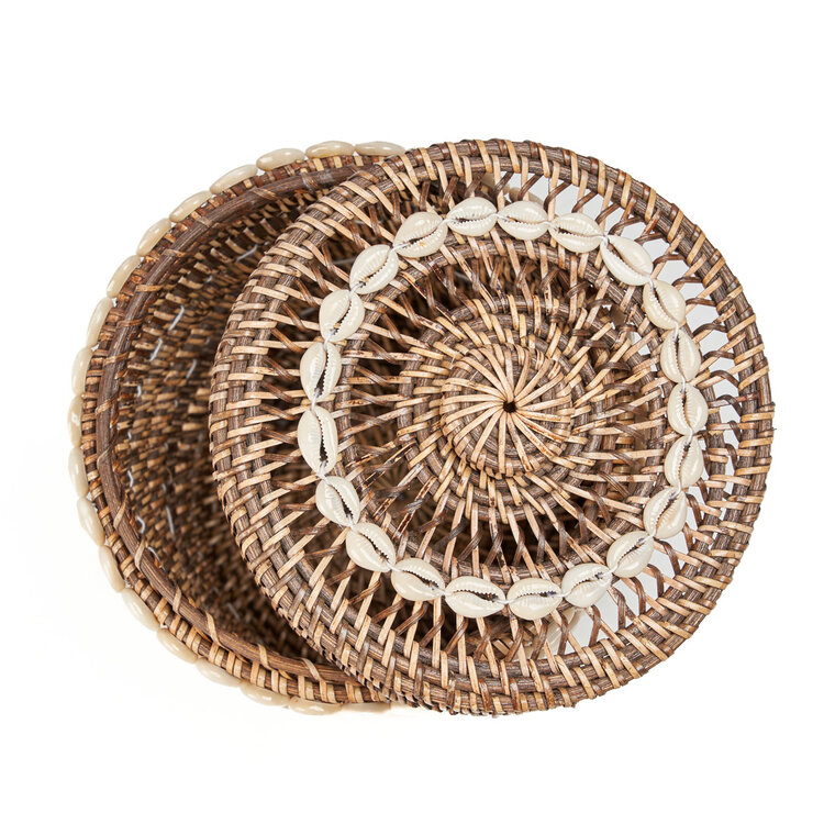Bazar Bizar De Shell Opbergmand - Natuurlijk Bruin