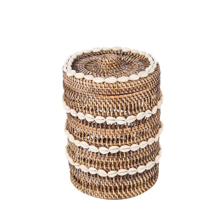 Bazar Bizar The Shell Storage Bin - Natural Brown