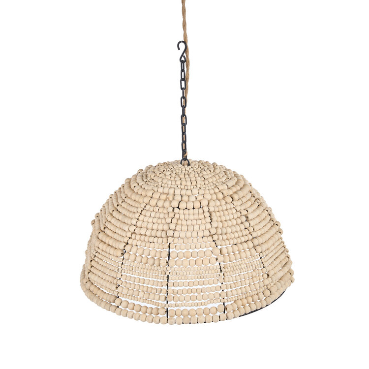Bazar Bizar La Lampada A Sospensione Wooden Bead Dome - Naturale