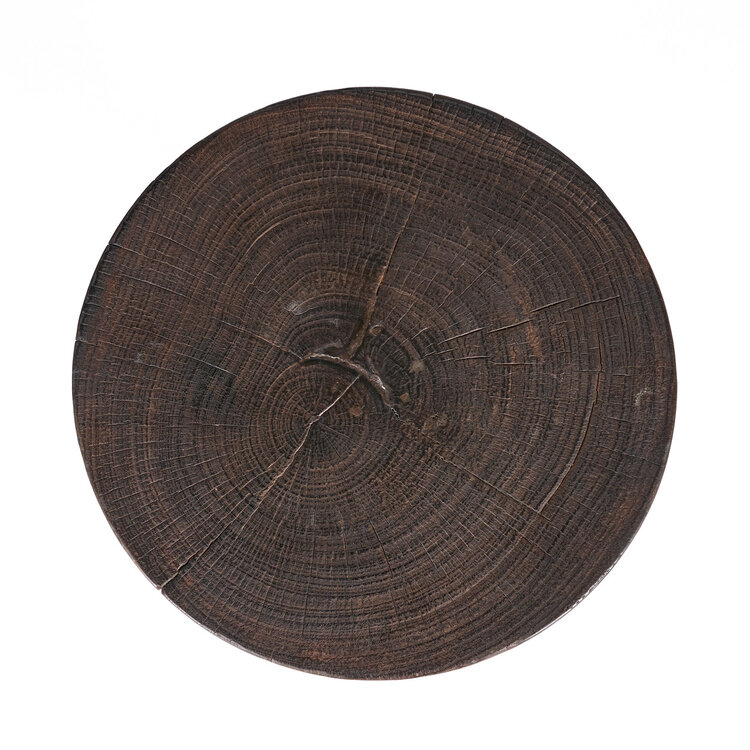 Bazar Bizar The Java Tripod Side Table - Dark Walnut