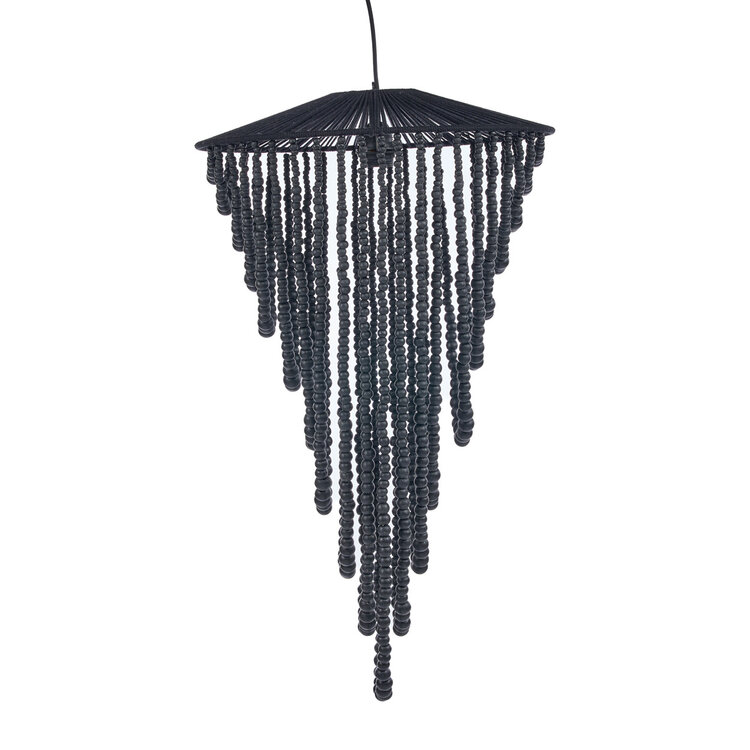 Bazar Bizar Le Lustre Wooden Bead - Noir - L