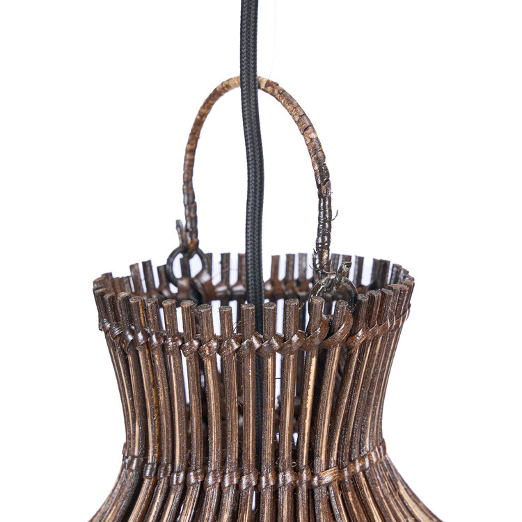 Bazar Bizar La Lampada A Sospensione Desert Gourd - Noce Scuro - S