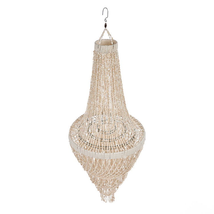 Bazar Bizar Le Lustre En Coquillages Ocean Tower - Naturel - L