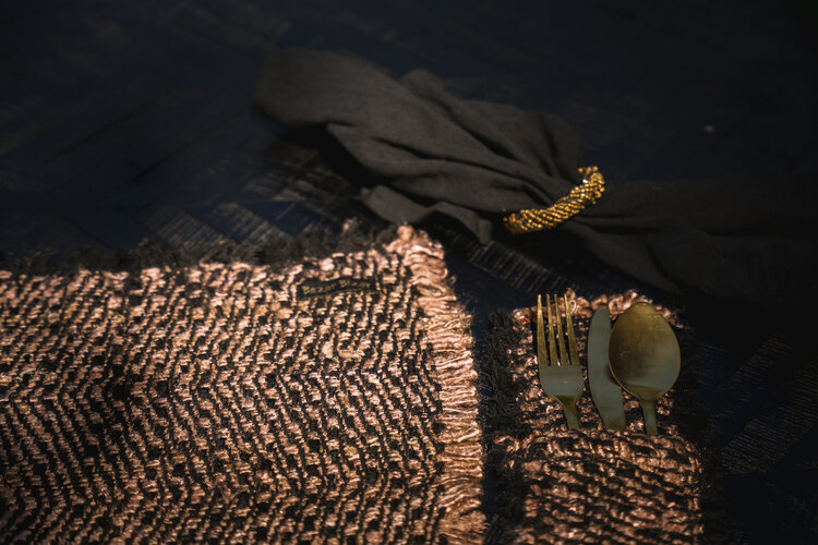 Bazar Bizar El Servilletero De Cuentas - Dorado - Juego De 4