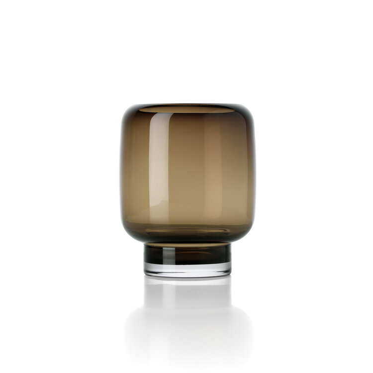 Bazar Bizar Die Smoky Cube Vase - Braun - S
