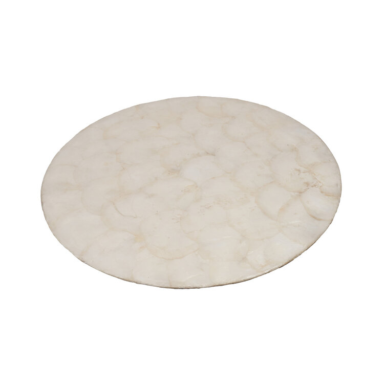 Bazar Bizar The Mother of Pearl Coaster - White