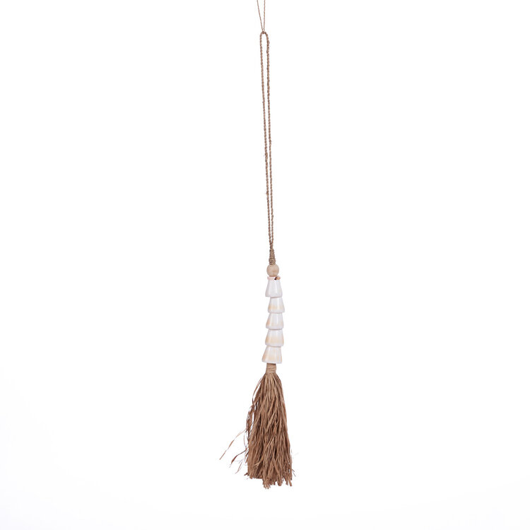 Bazar Bizar The Cone Shell Tassel - Natural White