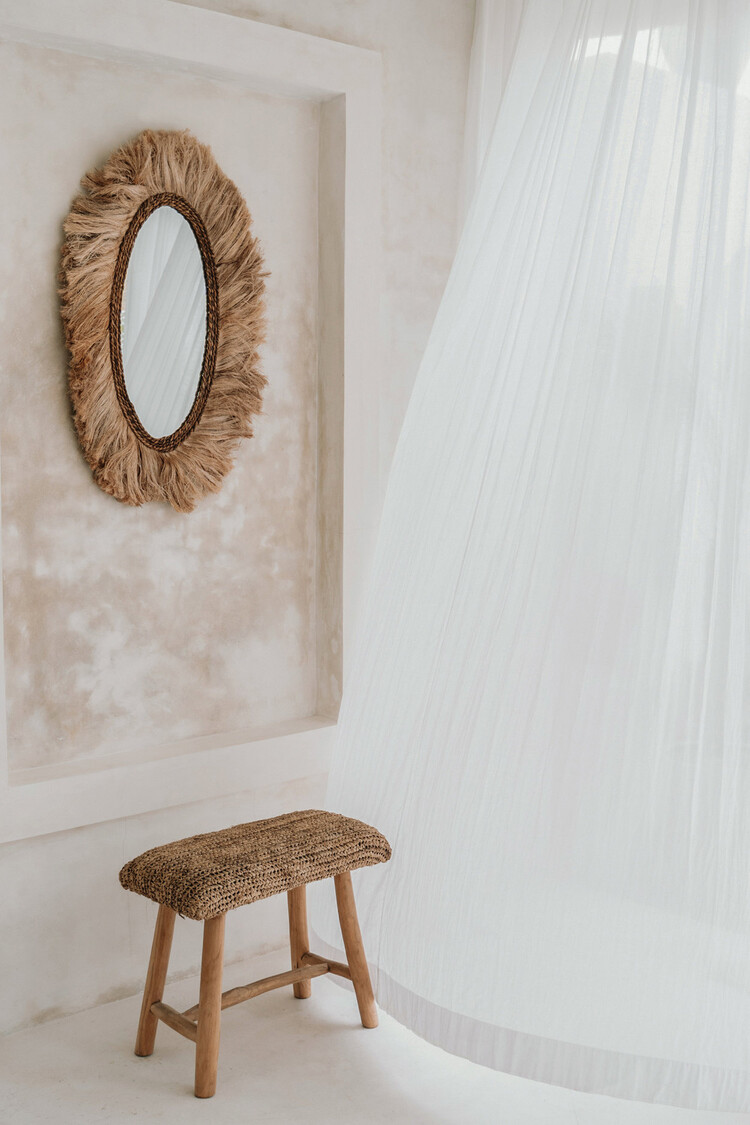 Bazar Bizar The Raffia Bench - Natural