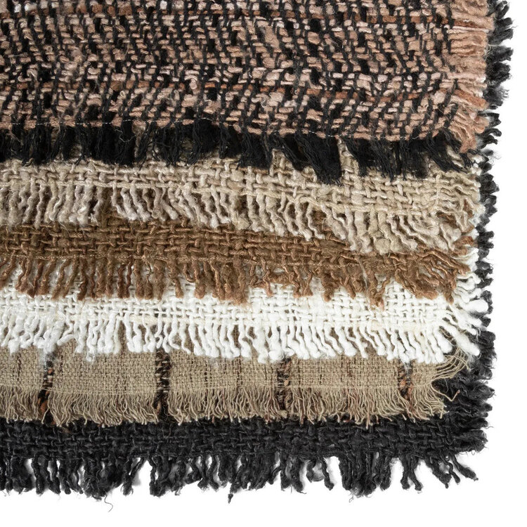 Bazar Bizar El Set de 4 Manteles Individuales Oh My Gee - Negro Cobre