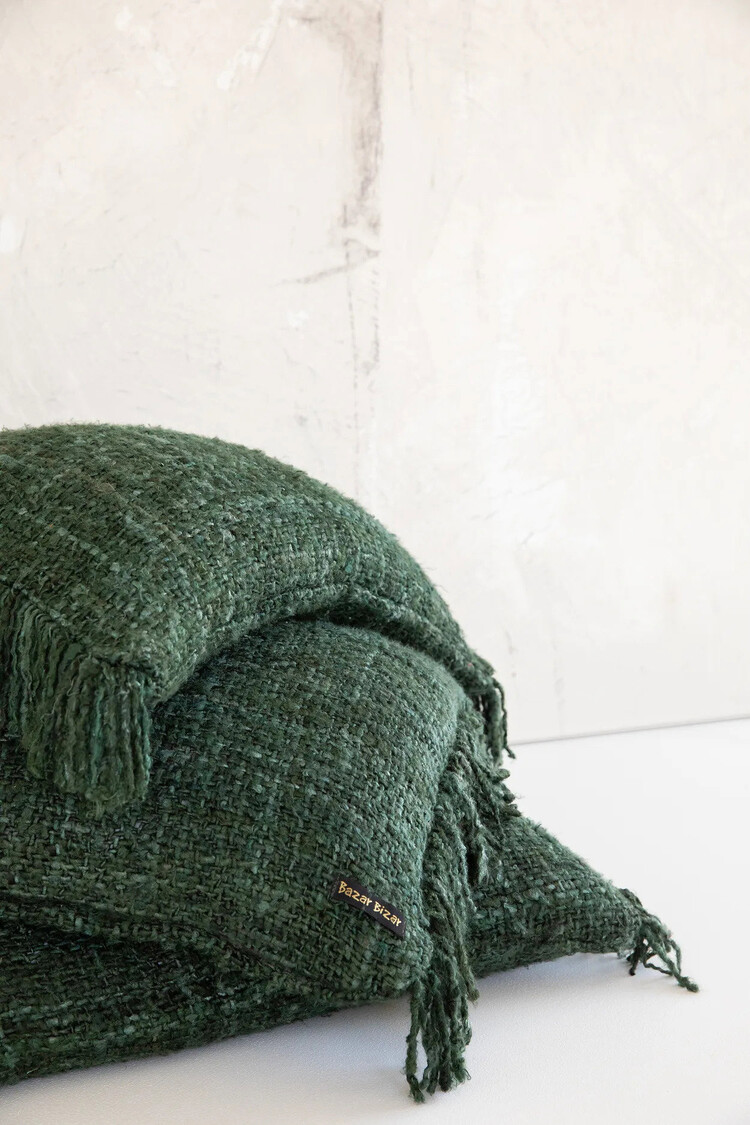 Bazar Bizar La Housse De Coussin Oh My Gee - Vert Forêt - 30x50