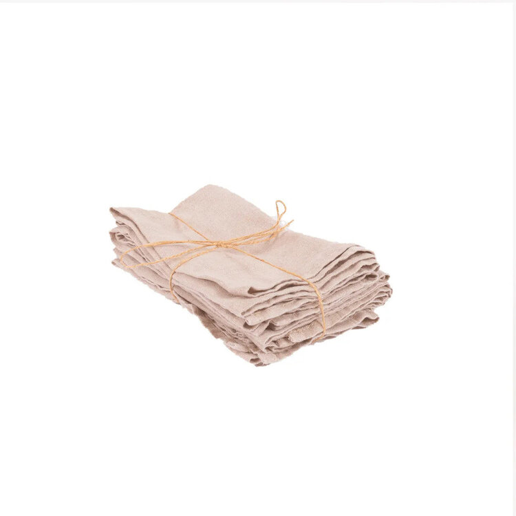 Bazar Bizar La Serviette En Lin - Beige - Set De 4