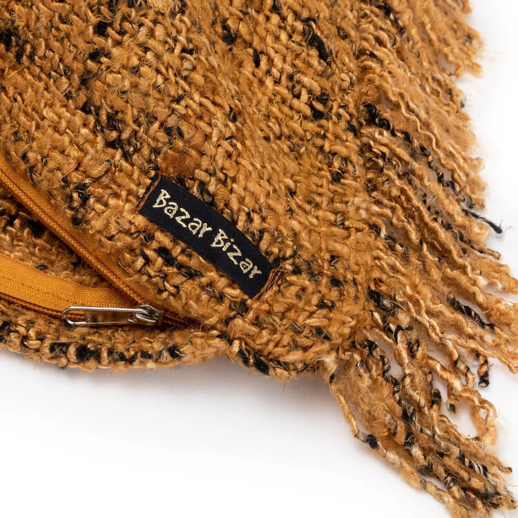 Bazar Bizar De Oh My Gee Kussenhoes - Cinnamon Zwart - 60x60