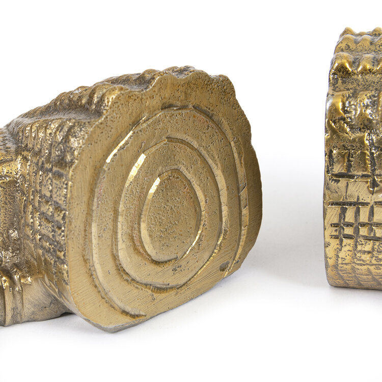 Bazar Bizar Fermalibri A Coccodrillo - Ottone