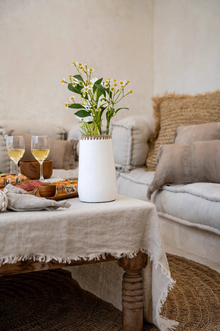 Bazar Bizar De Sneaky Vaas - Wit Naturel - S