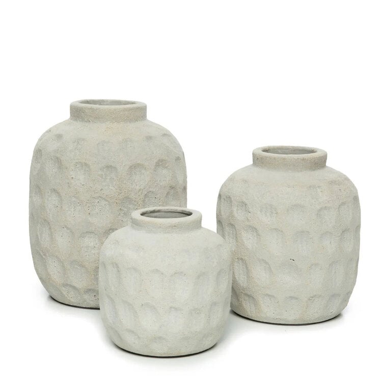 Bazar Bizar Die Trendy Vase - Betongrau - L