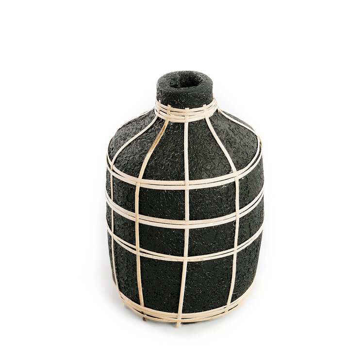 Bazar Bizar Le Vase Whoopy - Noir Naturel - M