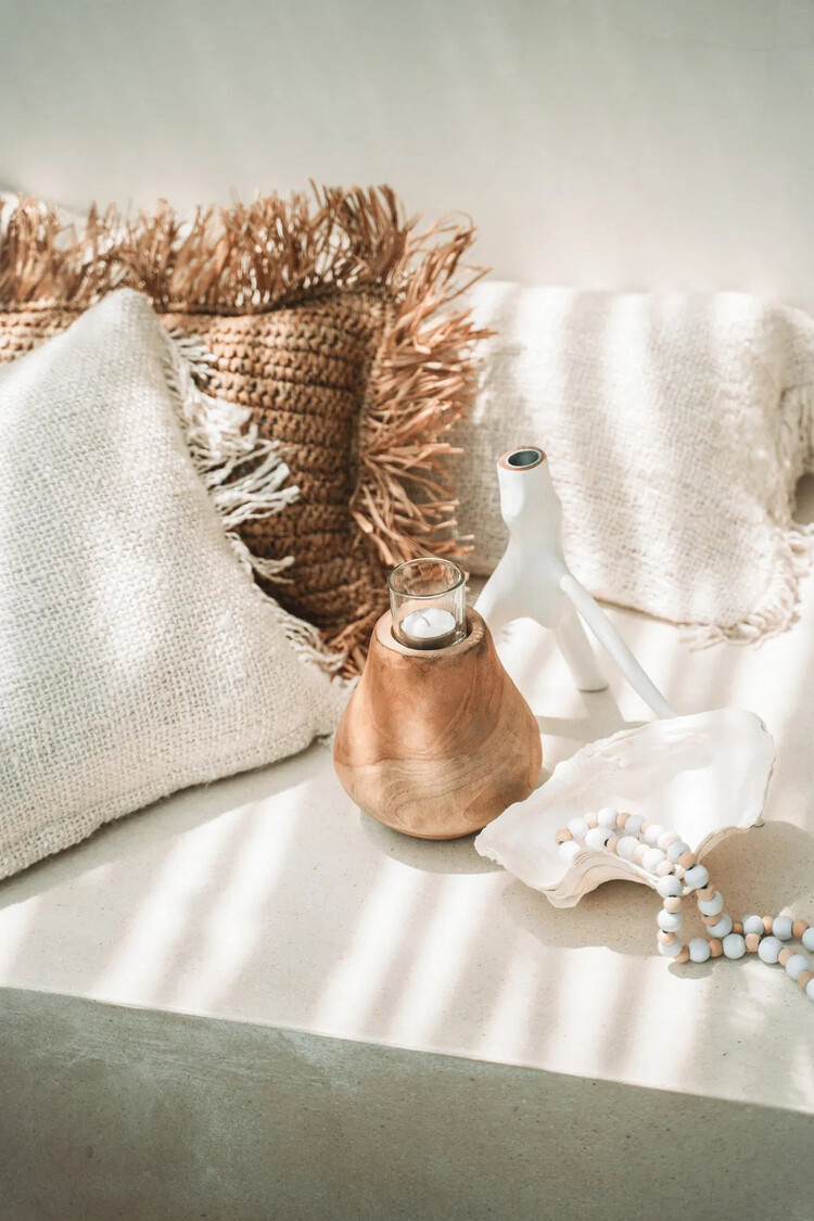 Bazar Bizar The Triple Twig Candle Holder - White