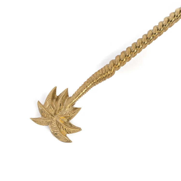 Bazar Bizar The Palm Tree Long Spoon - Gold