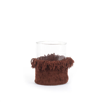 Bazar Bizar The Oh My Gee Candle Holder - Burgundy Velvet - L