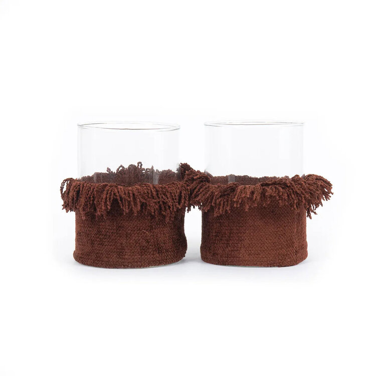Bazar Bizar The Oh My Gee Candle Holder - Burgundy Velvet - L