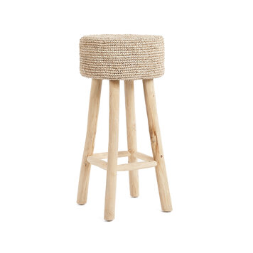 Bazar Bizar The Raffia Bar Stool