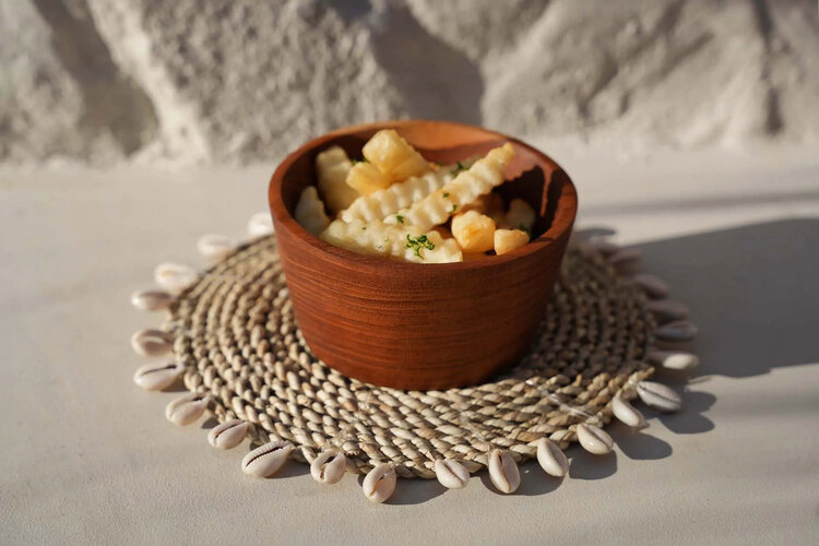 Bazar Bizar Der Raffia Shell Untersetzer