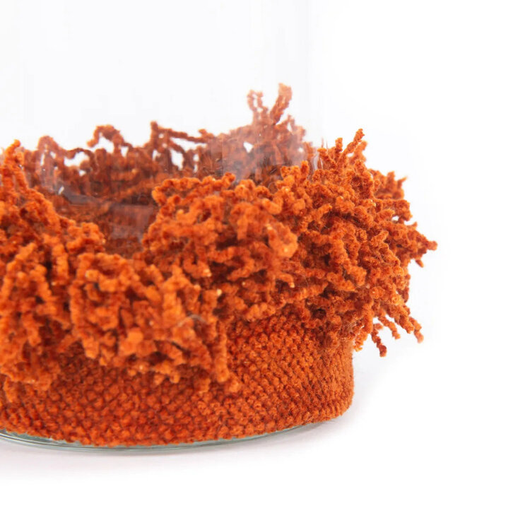Bazar Bizar The Oh My Gee Candle Holder - Rust Velvet - M