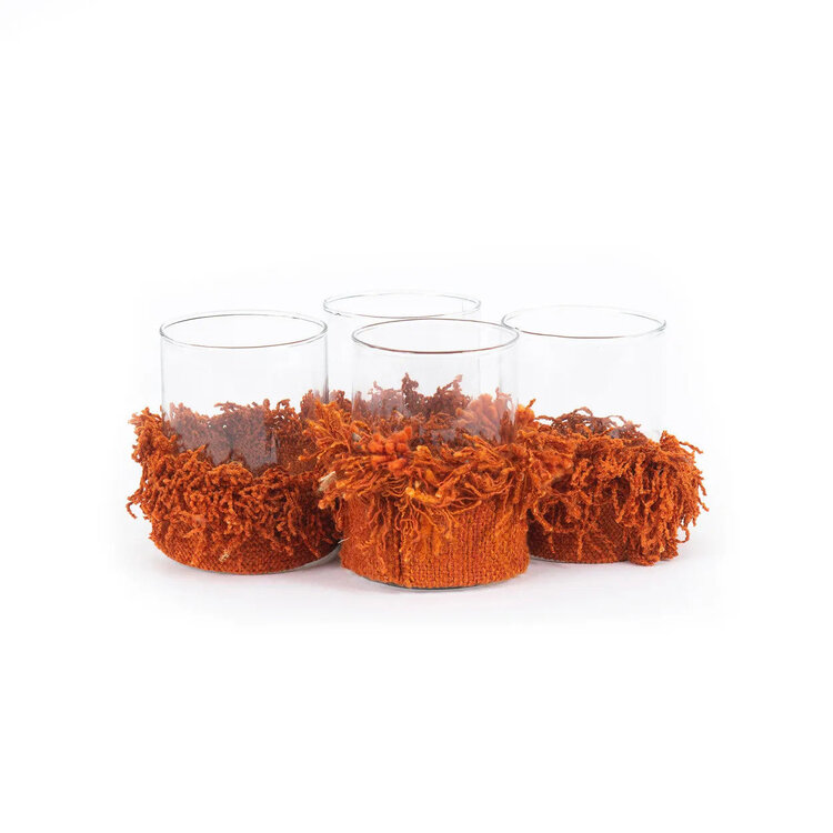Bazar Bizar The Oh My Gee Candle Holder - Rust Velvet - M