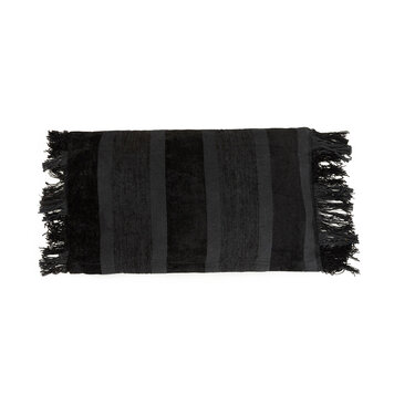 Bazar Bizar La Funda De Cojín Oh My Gee - Terciopelo Negro - 30x50