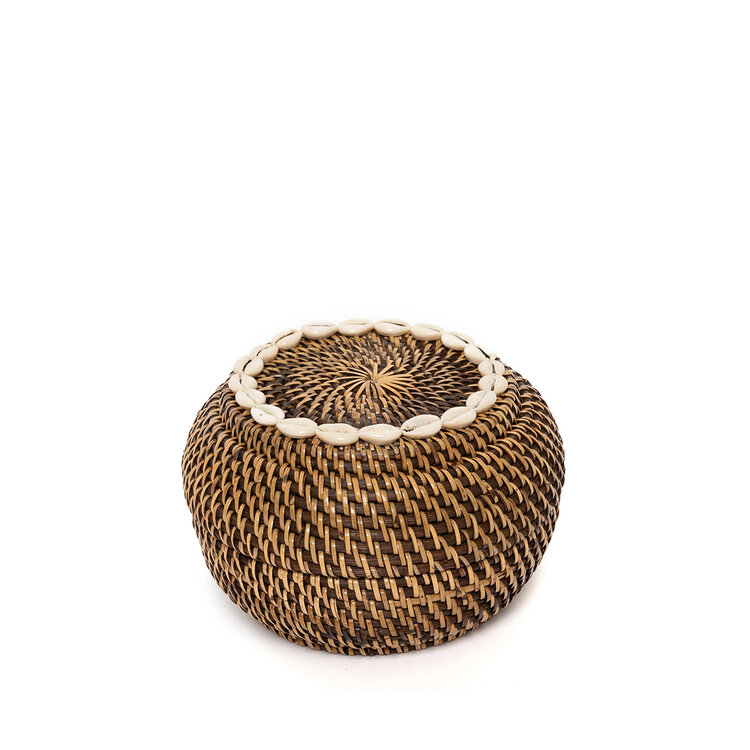 Bazar Bizar The Colonial Peek-a-Boo Basket - Natural Brown - S