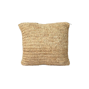Bazar Bizar The Raffia Flores Cushion Cover Square - Natural - 40x40