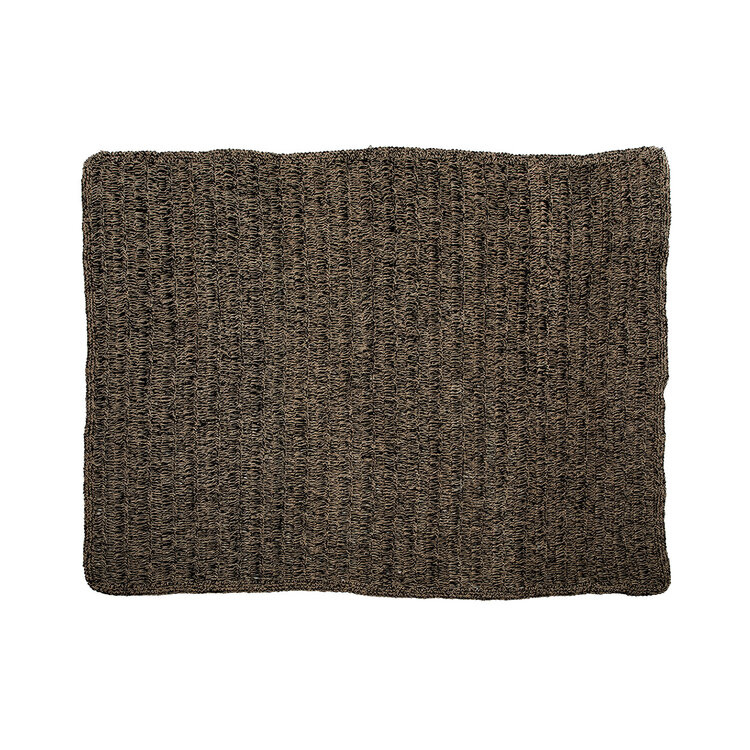 Bazar Bizar Der Seagrass Teppich - Natur Schwarz - 200x300