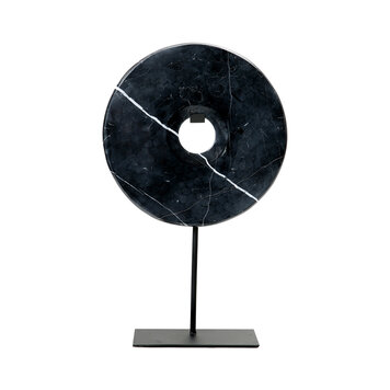 Bazar Bizar The Marble Disc on Stand - Black - L