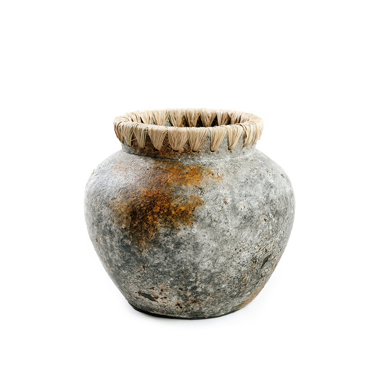 Bazar Bizar Die Styly Vase - Antik Grau - S