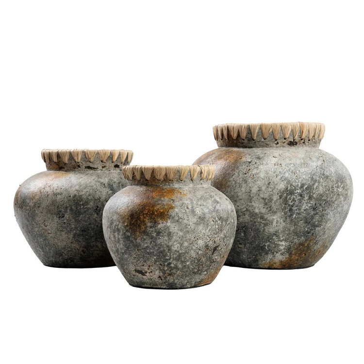 Bazar Bizar Le Vase Styly - Gris Antique - S